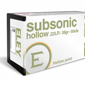 Eley Kal.22 LR 2,5g/38gr Hollow Point Subsonic 50Stk.