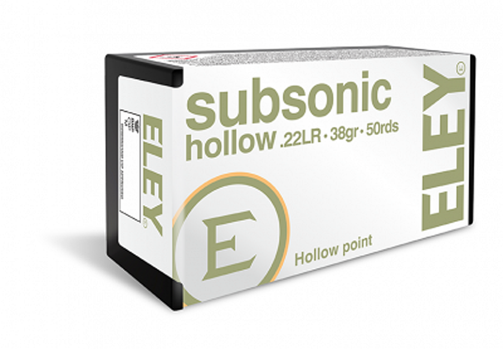 Eley Kal.22 LR 2,5g/38gr Hollow Point Subsonic 50Stk.