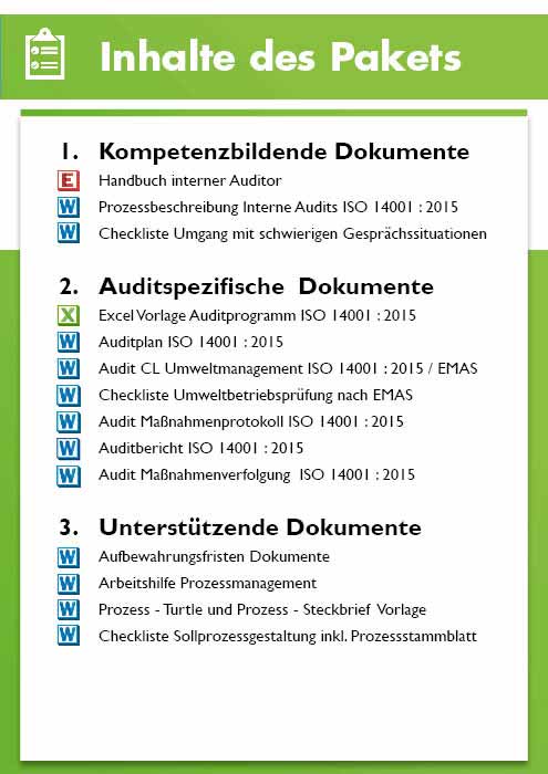 Audit Paket ISO 14001 und Umweltbetriebsprüfung – Bild 4